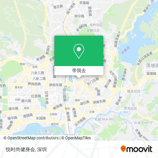 悦时尚健身会地图