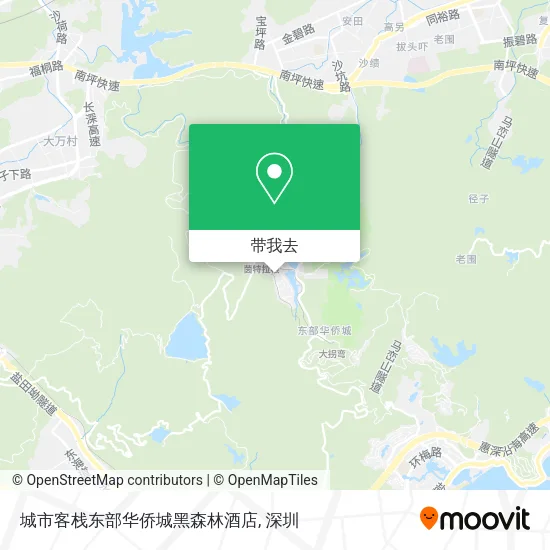 城市客栈东部华侨城黑森林酒店地图