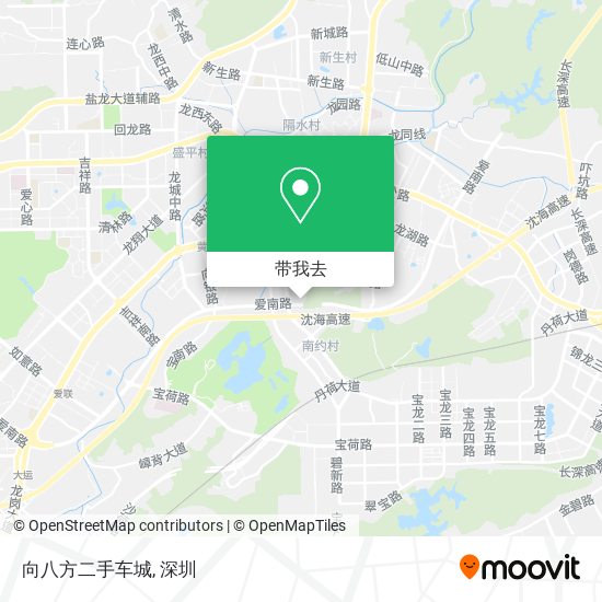 向八方二手车城地图