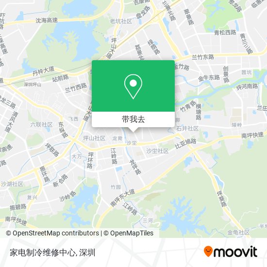 家电制冷维修中心地图
