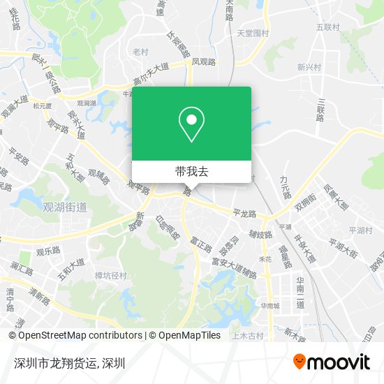 深圳市龙翔货运地图