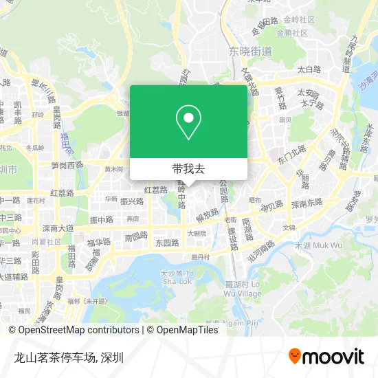 龙山茗茶停车场地图