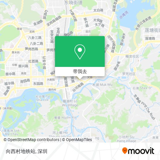 向西村地铁站地图