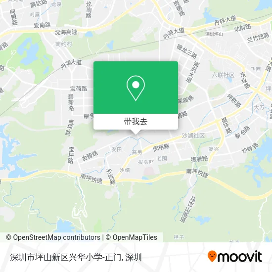 深圳市坪山新区兴华小学-正门地图