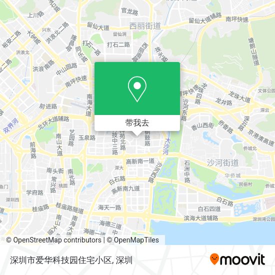 深圳市爱华科技园住宅小区地图