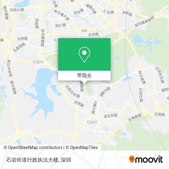 石岩街道行政执法大楼地图