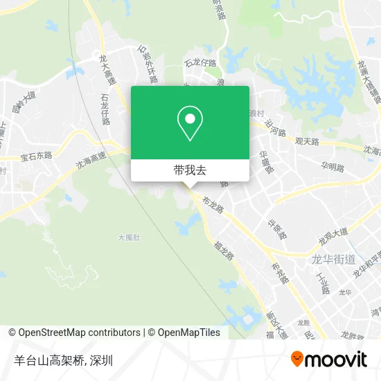 羊台山高架桥地图