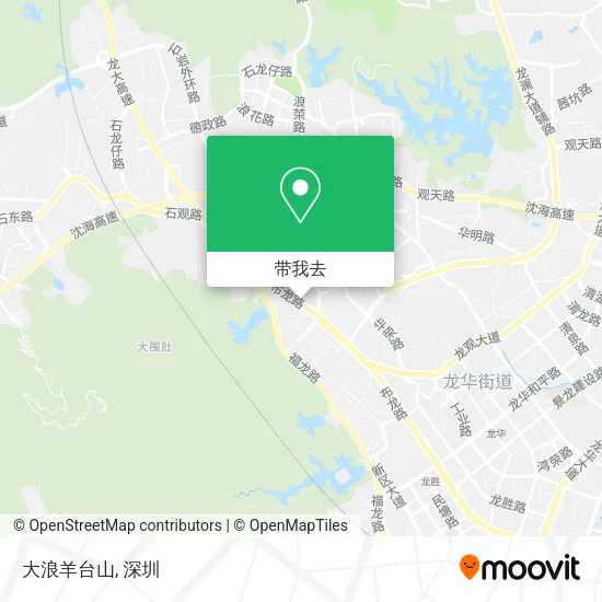 大浪羊台山地图