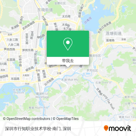 深圳市行知职业技术学校-南门地图