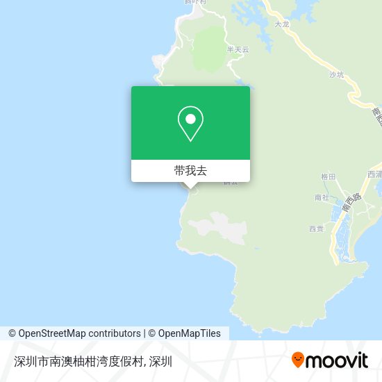 深圳市南澳柚柑湾度假村地图