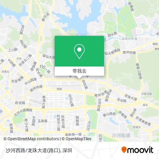 沙河西路/龙珠大道(路口)地图