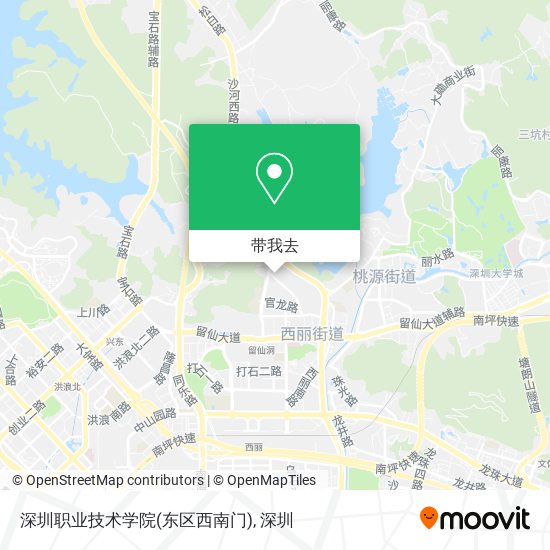 深圳职业技术学院(东区西南门)地图