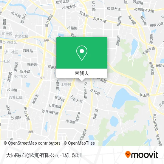 大同磁石(深圳)有限公司-1栋地图