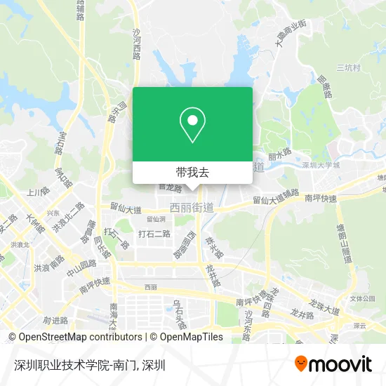 深圳职业技术学院-南门地图