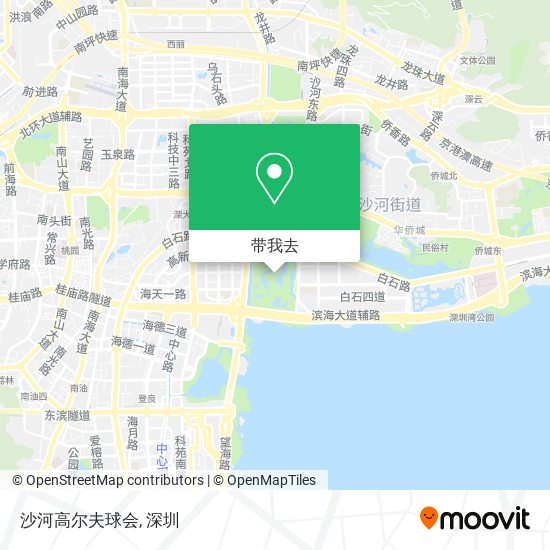 沙河高尔夫球会地图