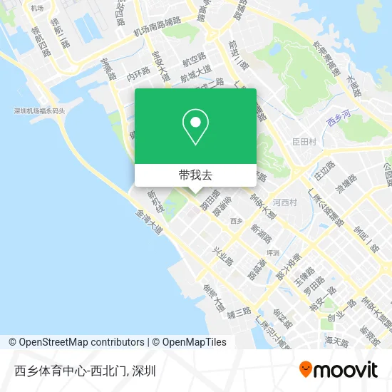 西乡体育中心-西北门地图