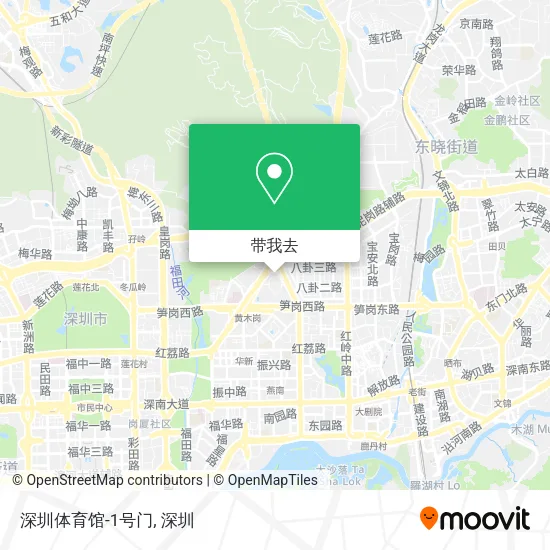 深圳体育馆-1号门地图
