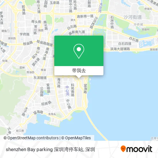 shenzhen Bay parking  深圳湾停车站地图