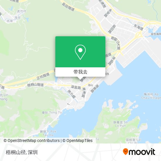 梧桐山径地图