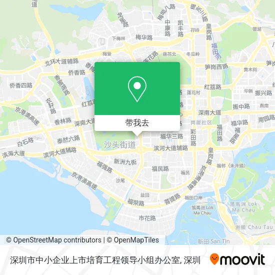 深圳市中小企业上市培育工程领导小组办公室地图