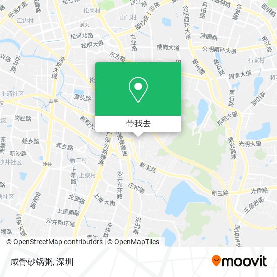 咸骨砂锅粥地图
