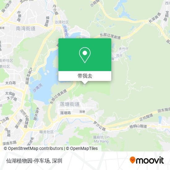 仙湖植物园-停车场地图
