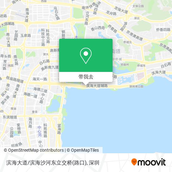 滨海大道/滨海沙河东立交桥(路口)地图