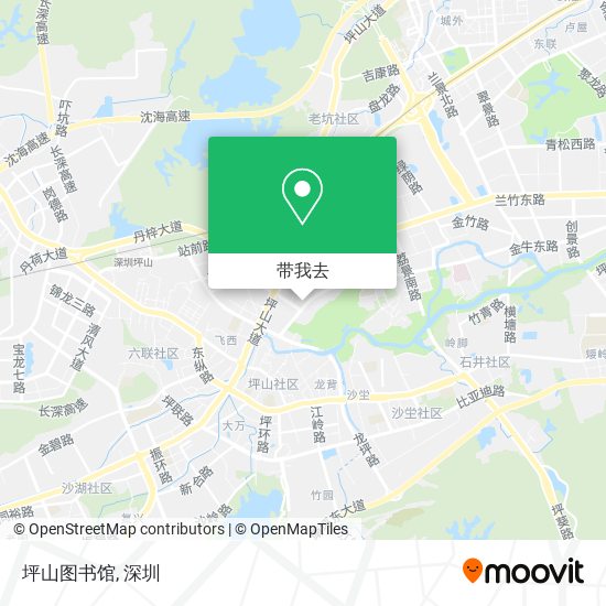 坪山图书馆地图