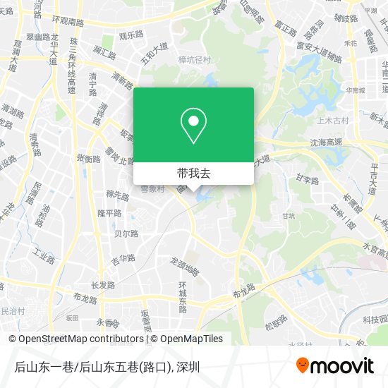 后山东一巷/后山东五巷(路口)地图