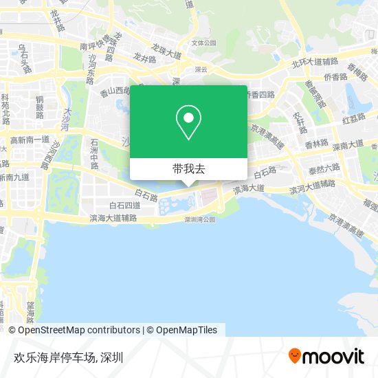 欢乐海岸停车场地图