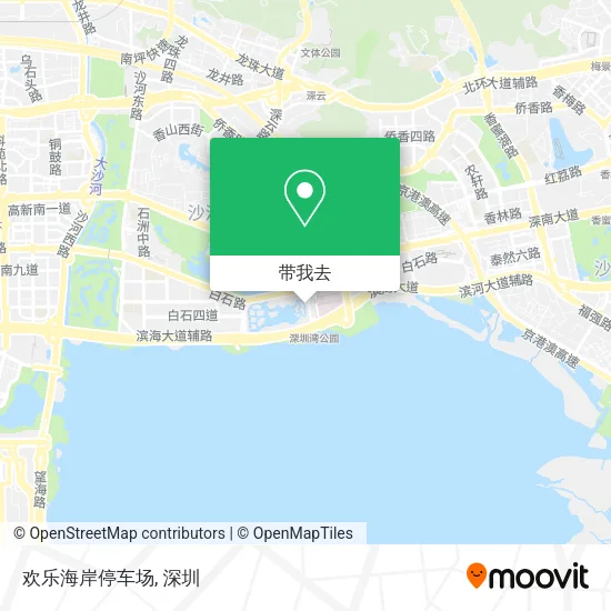 欢乐海岸停车场地图