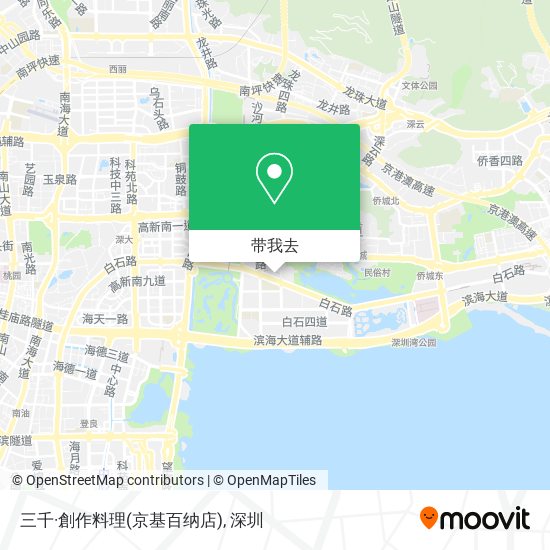 三千·創作料理(京基百纳店)地图