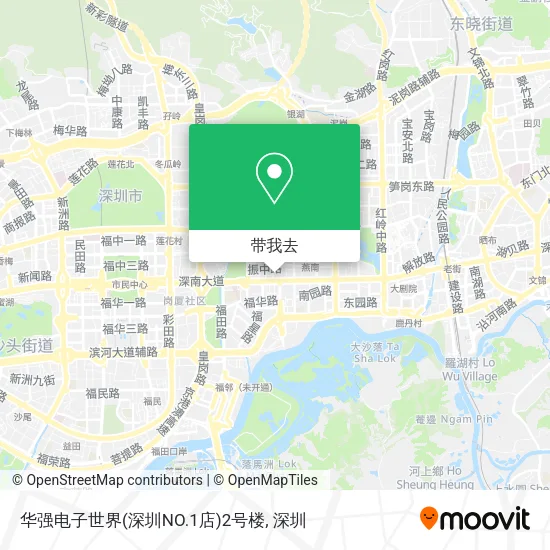 华强电子世界(深圳NO.1店)2号楼地图