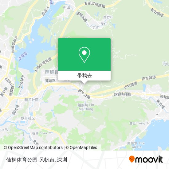 仙桐体育公园-风帆台地图