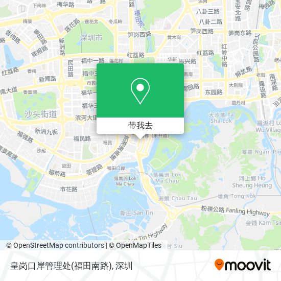 皇岗口岸管理处(福田南路)地图