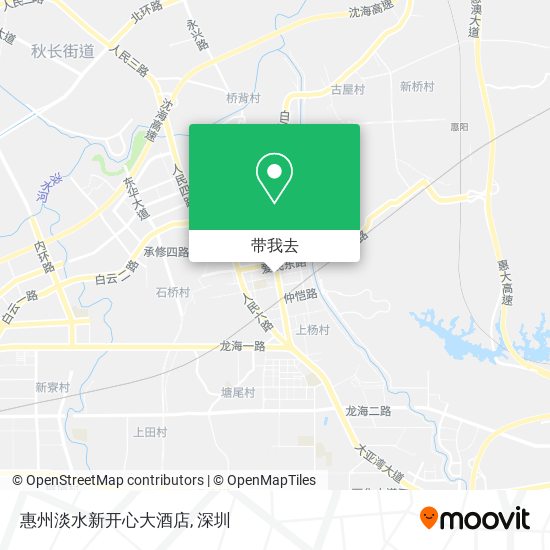 惠州淡水新开心大酒店地图