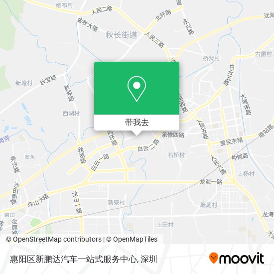 惠阳区新鹏达汽车一站式服务中心地图