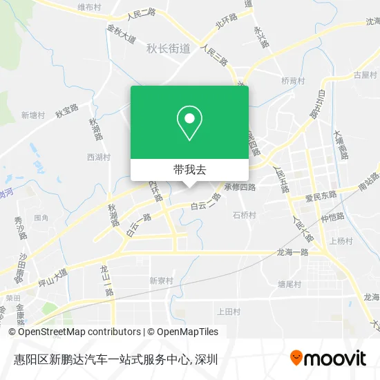 惠阳区新鹏达汽车一站式服务中心地图