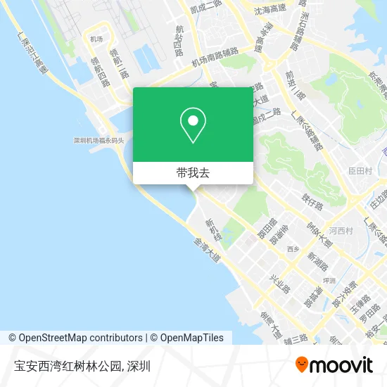 宝安西湾红树林公园地图