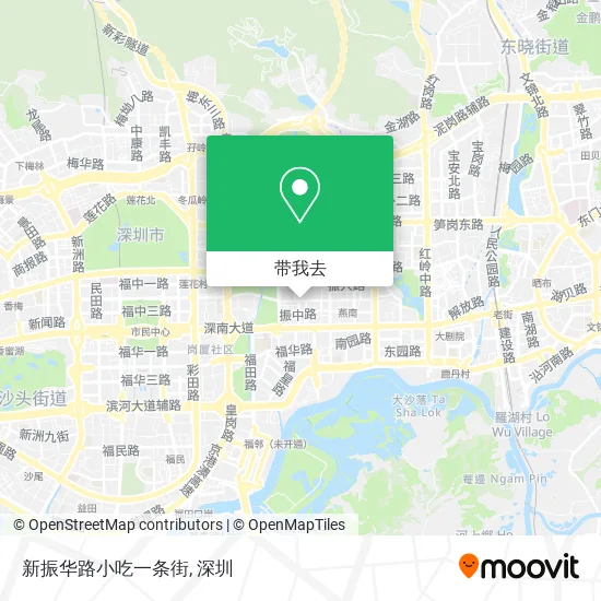 新振华路小吃一条街地图