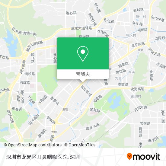 深圳市龙岗区耳鼻咽喉医院地图