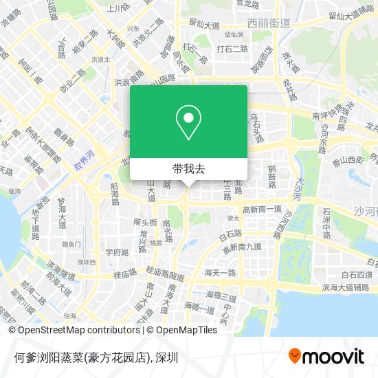 何爹浏阳蒸菜(豪方花园店)地图