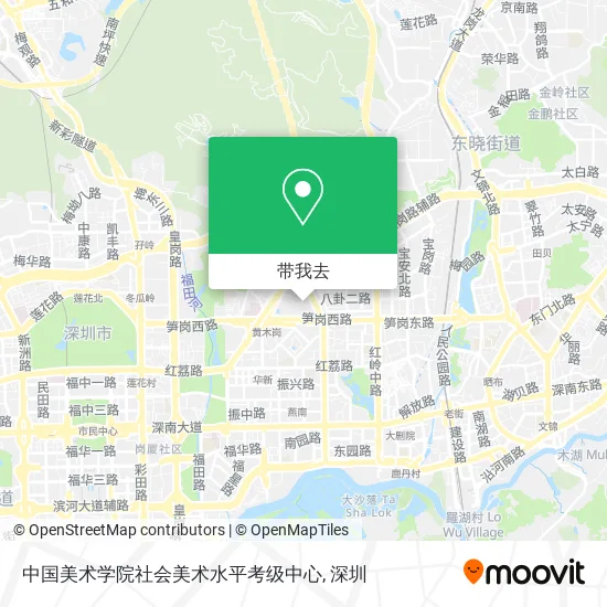 中国美术学院社会美术水平考级中心地图