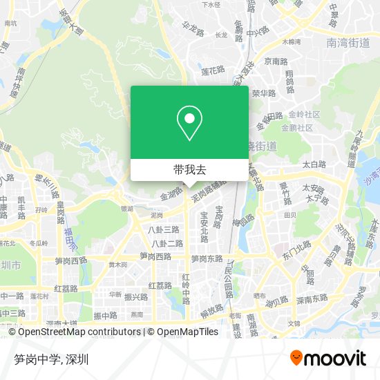 笋岗中学地图