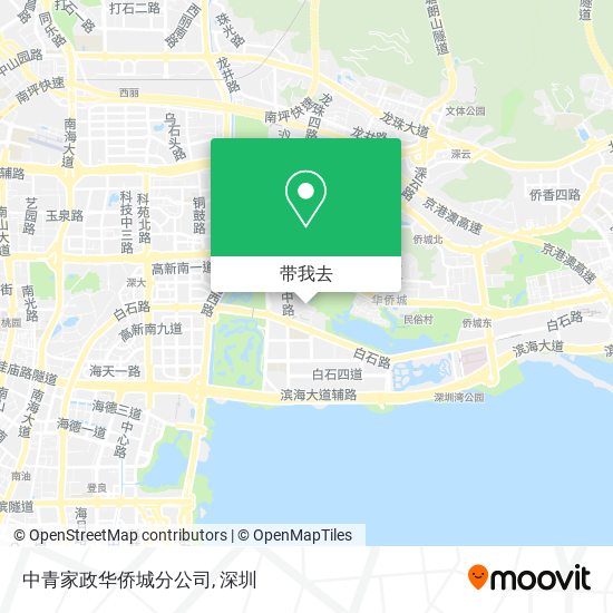 中青家政华侨城分公司地图