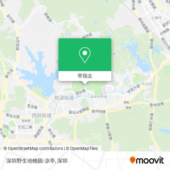 深圳野生动物园-凉亭地图