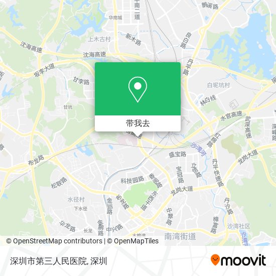 深圳市第三人民医院地图