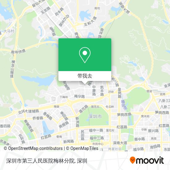 深圳市第三人民医院梅林分院地图