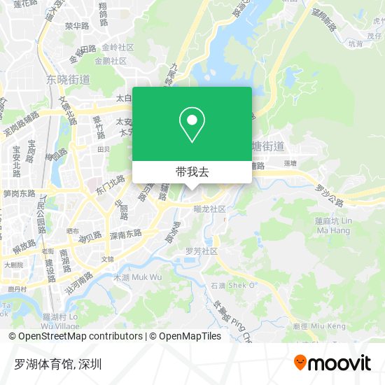 罗湖体育馆地图