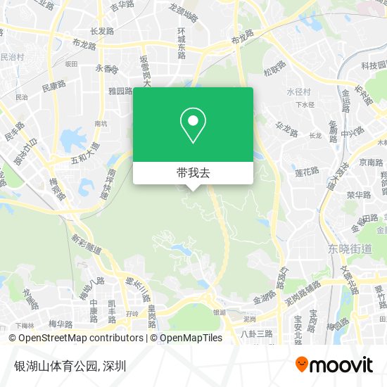 银湖山体育公园地图